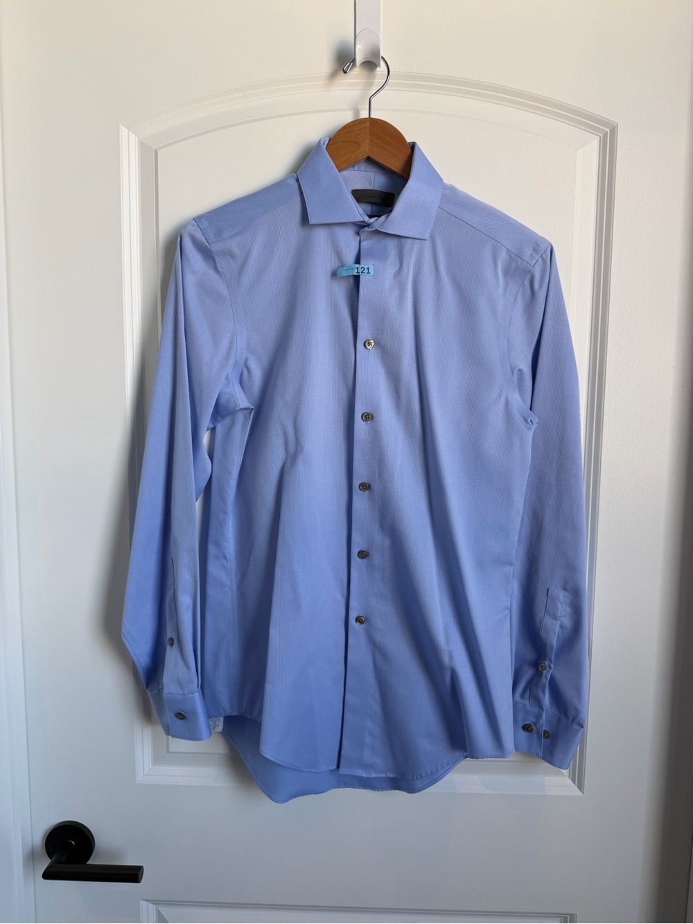 Calvin Klein Men’s Light Blue Slim Fit Dress Shirt